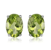 Peridot Oval Earrings
